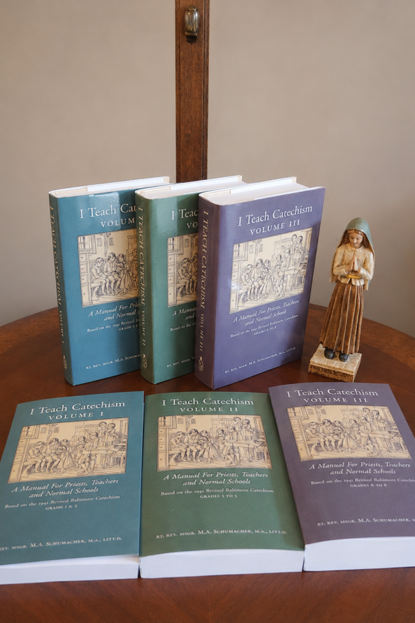 I Teach Catechism, Complete Set (Volumes 1–3), based on the Baltimore Catechism by Msgr. Schumacher